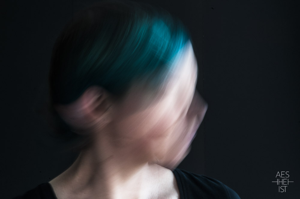 blurred portrait of Claudia Schmid